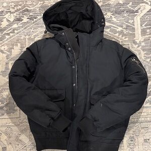 Pajar Men's Black Hooded Bomber Jacket